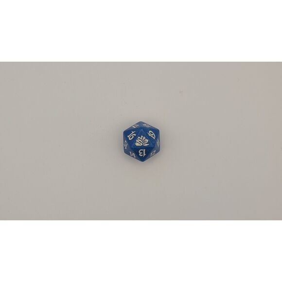 Vintage Magic the Gathering Blue Spin Down Life Counter D20 Black Lotus - Picture 1 of 1